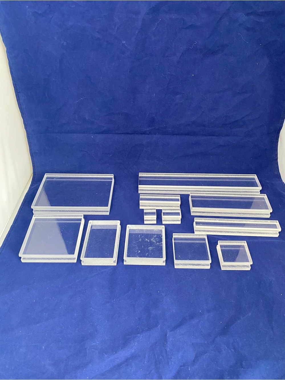 12 piece Clear Acrylic Block Set for Stamping